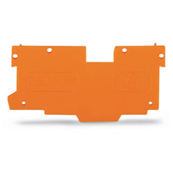 WAGO 769-306 End And Intermediate Plate 1.1mm thick Orange