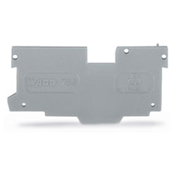 WAGO 769-307 End And Intermediate Plate 1.1mm thick Grey