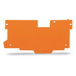 WAGO 769-308 End And Intermediate Plate 1.1mm Thick Orange