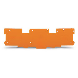 WAGO 769-312 End And Intermediate Plate 1.1mm thick Orange