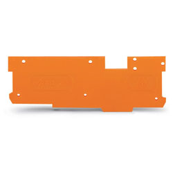 WAGO 769-321 End And Intermediate Plate 1.1mm thick Orange