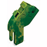 WAGO 769-512/000-016 1-way Base Module/End Plate Angled 1-pole Grn-yellow