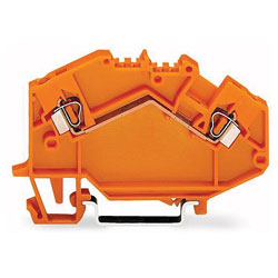 WAGO 780-602 2-conductor Through Terminal Block Orange