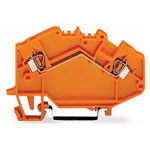 WAGO 780-602 2-conductor Through Terminal Block Orange