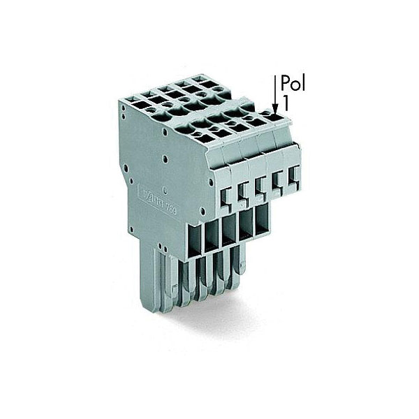  769-131 2-conductor Female Connector Codable 11-pole Grey