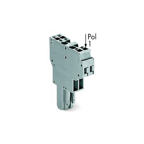  769-123 2-conductor Female Connector Codable 3-pole Grey