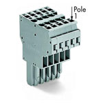 WAGO 769-125 2-conductor Female Connector Codable 5-pole Grey