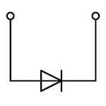 WAGO 769-238/281-410 1-conductor/1-pin Diode Carrier Block Grey