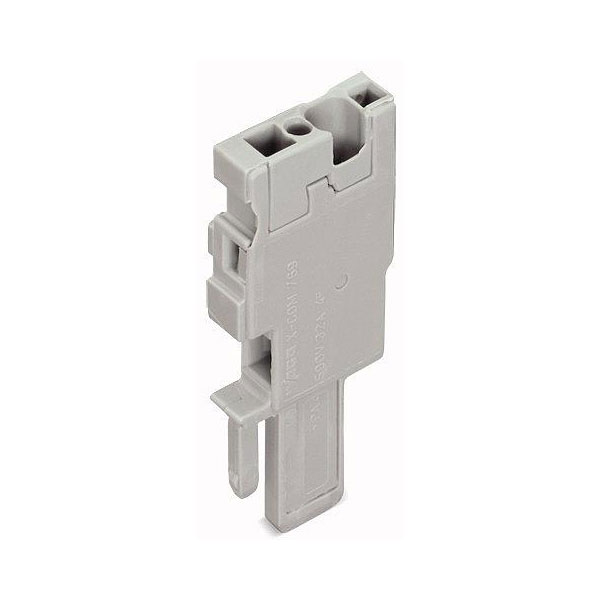  769-501 1-conductor Base Module with End Plate Codable 1-pole Grey
