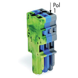 WAGO 769-103/000-039 1-way Plug/End Module 3-pole Grn-yellow/Blue/Grey