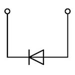 WAGO 769-208/281-411 2-pin Diode Carrier Block & 2 Jumper Pos. Grey