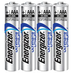 Energizer 639171 L92 Ultimate Lithium Battery AAA 1.5V 1250mAh x 4