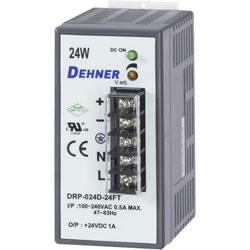 Dehner Elektronik DRP-1024D-12FT DIN Rail Power Supply 12VDC 2.0A 24W 1-Phase