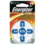 Energizer 634925 ZA675 hearing aid batteries 1.4V x4