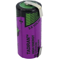 Tadiran Batteries SL761T 2/3 AA Size 1500mAh Lithium Battery Cell 3.6V Tagged