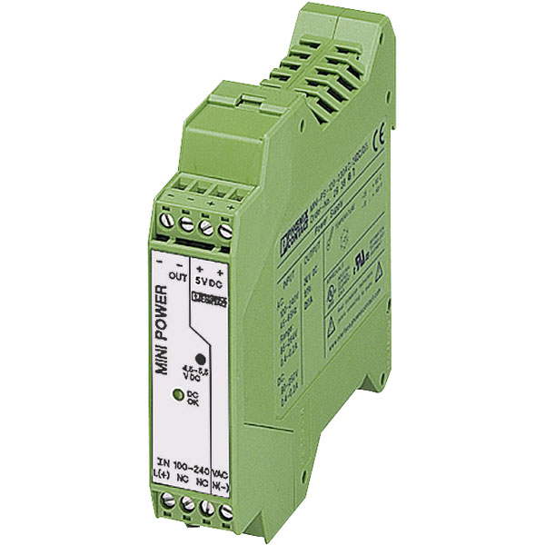 Phoenix Contact 2938714 MINI-PS-100-240AC DIN Rail Power Supply 5V...