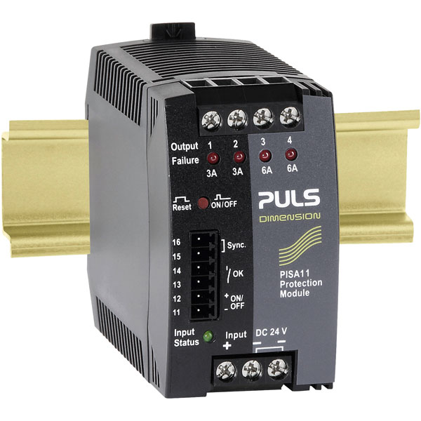 PULS PISA11.203206 Dimension 4-Output DIN Rail Protection Module 2... PULS PISA11.203206 Dimension 4-Output DIN Rail Protection Module 2...