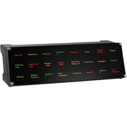 Mad Catz® SCB432040002/04/1 Saitek® Pro Flight™ BIP Backlit Information Panel