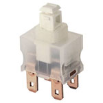 Marquardt 1681.1101 12A IP40 Pushbutton SPST On-Off Faston White 1 Pole Straight