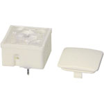 Rafi 3.14100.001 Tact Switch 1 x Off/(On) 100mA 35V Transparent THT 9.7mm