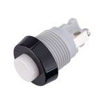 RAFI 110001001.0205 Pushbutton Raised 1 x Off/(On) 750mA 250V AC White Screw