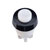 RAFI 110001001.0205 Pushbutton Raised 1 x Off/(On) 750mA 250V AC White Screw