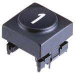 Marquardt 826.006.011 Key Cap Button "6" for Series 6425 Anthracite 15.5mm