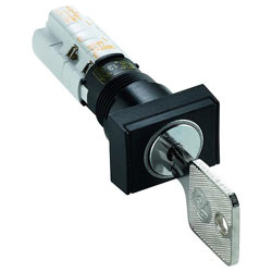 Rafi 1.15.108.661/0100 Key Switch Rectangular Off/(On) 4A 250V 1x90° Form V 2pk