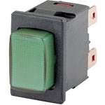 Marquardt 1687.1104 Illuminated Pushbutton 16A IP40 DPST On-Off Green