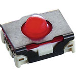 Rafi 1.14.002.101/0000 Tact Switch 1 x Off/(On) 100mA 35V Black, Red SMD 3N