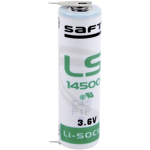 Saft LS145002PF AA Size 2600mAh Lithium Battery Cell 3.6V | Rapid ...