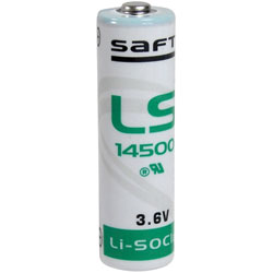 Saft LS14500 AA Size 2600mAh Lithium Battery Cell 3.6V