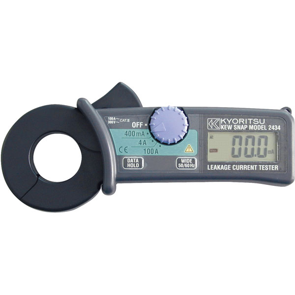 Kyoritsu KEW 2434 Current Clamp 4000 Counts LCD CAT III 300V Rapid Online