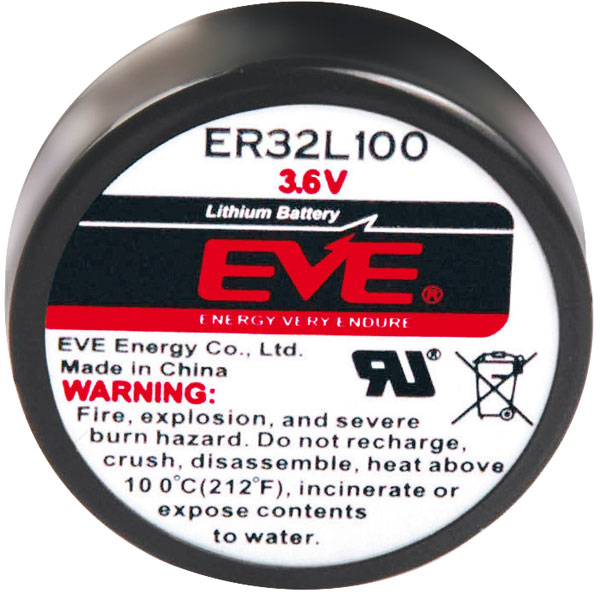  ER32L100 1/6 D Size 1700mAh Lithium Battery Cell 3.6V PCB Pin 232544