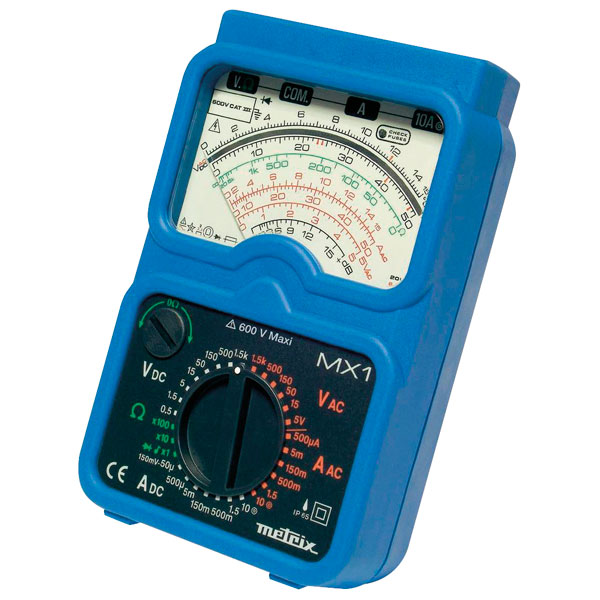 Metrix 597373 MX1 Analogue Multimeter CAT III 600V | Rapid Online