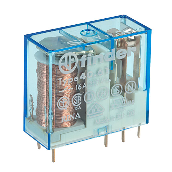 16 A sdpt DC FINDER 40.61.9.006.0000 relè miniatura 6 V