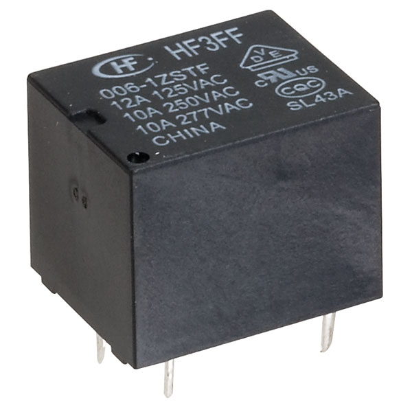  HF3FF0061ZSTF 6VDC 10A SPDT Compact Miniature Cube Power Relay