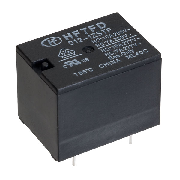 Hongfa HF7FD0121ZSTF 12VDC 12A SPDT Miniature Cube Power Relay | Rapid ...