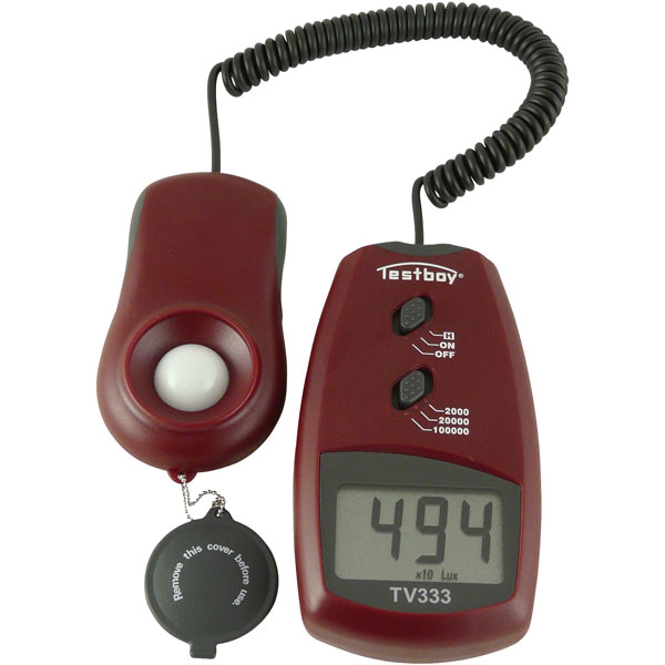Testboy TV 333 Lux Meter Illumination Measuring Device Rapid Online