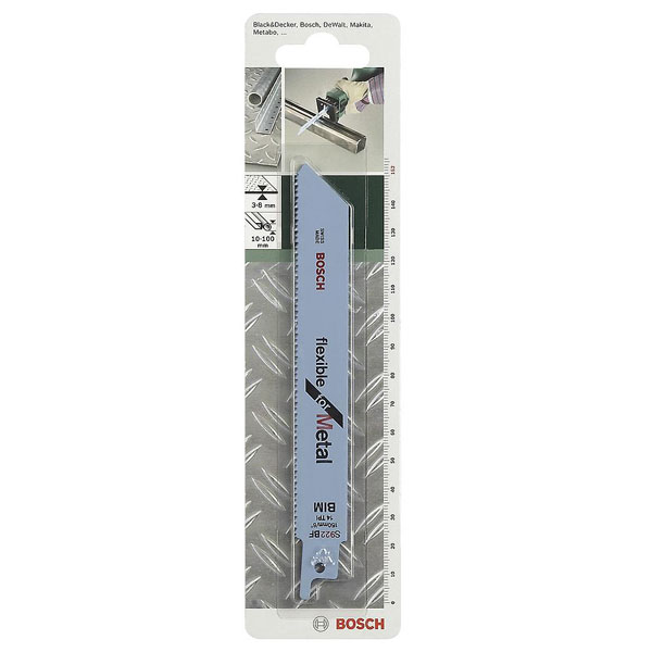 Bosch 2609256705 Sabre saw blade S922 BF HCS Metal 150mm 14TPI