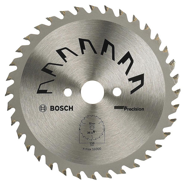 Bosch 2609256853 Circular Saw Blade TCT Precision 150x20/16x2.5mm 36