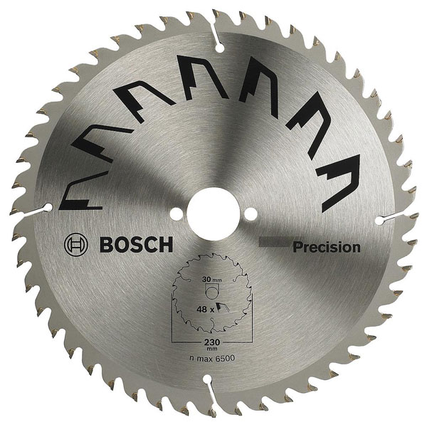 Bosch 2609256875 Circular Saw Blade TCT Precision 230x30x2.5mm 48 Teeth