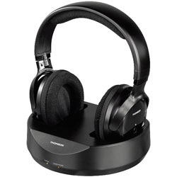 Thomson WHP3777 Wireless Headphones with Charging Station Black