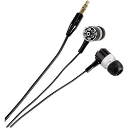 Hama In-Ear Stereo Earphones Crystal Alu HK-283, Black