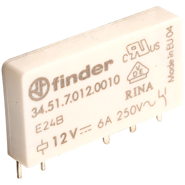 12VDC FINDER 34.51.7.012.0010 SPCO RELAY PCB 6A