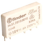 Finder 34.51.7.012.0010 12V Relay SPDT 6A Ultra Slim (34.51 Series)