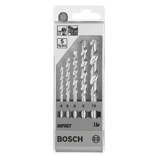 Bosch 1609200228 Carbide Masonry Drills Set Straight Shank 4 to 10...