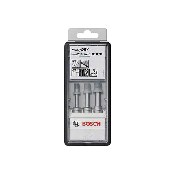 Bosch 2608587145 Dry Diamond Drill Bit Set 6 8 10mm Straight Shank 13mm 3 Pcs Rapid Electronics