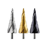 Bosch 2608587434 Step Drill HSS-TiN Triangle Shank M10 - M40 x 125.5mm