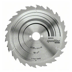 Bosch 2608640799 Circular Saw Blade Wood Speedline 190x20/16x2.6mm 24 Teeth